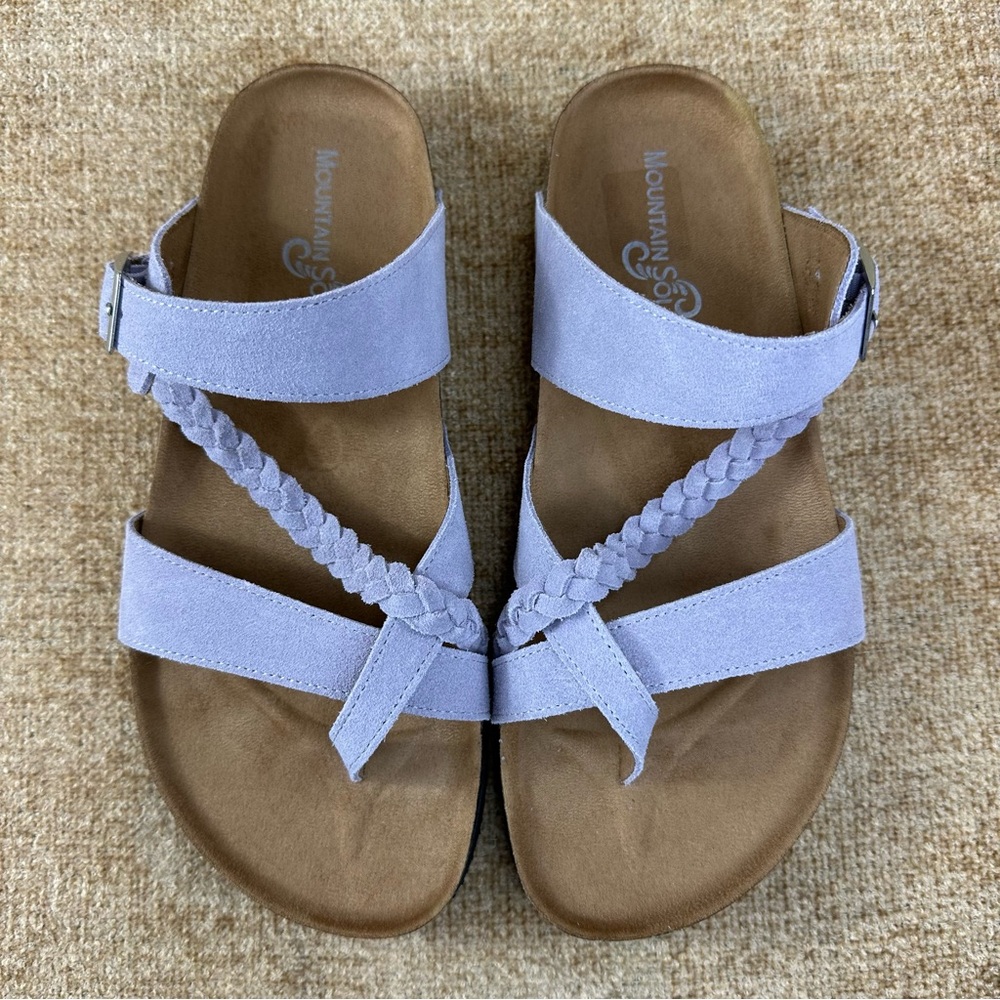 Mountain Sole NWOT Lavender Leather Slip-On/Sandals Size 9 - Picture 11 of 13